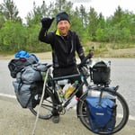 Laurent auf dem Weg nach Istanbul.