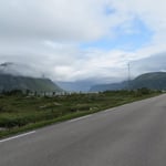 Tiefhängende Wolken über den Lofoten.