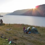 Gleich geht die Sonne unter und es wird sehr frisch.