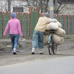 Es geht auch ohne Velotaschen . . .