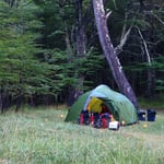Zelten im Nationalpark Cerro Castillo.