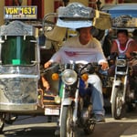 Die schönen Trycicles in Vigan.