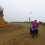 Wie steil die Strasse ist, wird hier nicht annähernd abegebildet.