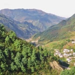 65 Kilometer immer bergauf.