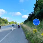 Wer fährt schon freiwillig auf der Autobahn Velo? Hier nicht anders möglich (bei Saint Brieuc).