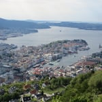Bergen, für ein paar Stunden ohne Regen.