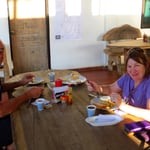 Morgens gibt es immer ein gutes Frühstück mit Eiern.