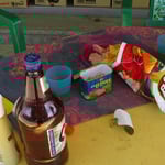 Das Mittagessen fällt wegen des mageren Angebots bescheiden aus. 