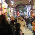 Im grossen Basar von Istanbul. 31`000 m² und rund 4000 Geschäfte.