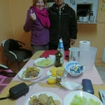 Claudio hat extra für uns ein supe rgutes Nachtessen gekocht!