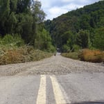 Endlich wieder Asphalt.