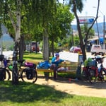 Mittagsrast mit Picknick, das mögen wir sehr.