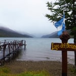 Regen über dem Lago Del Desierto.