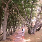 Wir sind viel zu Fuss unterwegs.