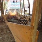 Ein neues Langboot entsteht.