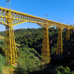 Eine der höchsten Brücken in Südamerika bei Collipulli.