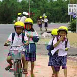 Die "Schwefelköpfe" sind beim regen Verkehr gut sichtbar.