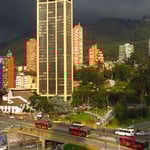 Gewitterstimmung über Bogota.