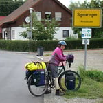 für uns Schluss auf dem Donauradweg: Sigmaringen