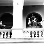 Peak Hour Apparitions - Brisbane Festival 1996 - Trent Arkleysmith on cello with Christine Johnston vocalising the peak hour traffic & architcture