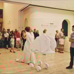 Christine Johnston -  QLD Art Gallery performance with Michele Watt and Lorne Gerlach (on Sousaphones) 1996