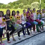 Meine wunderbare Gruppe des Moduls Yoga für Kindergartenkinder