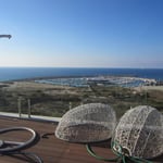 Terrace with seasight