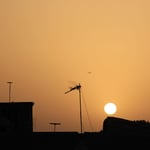 Was fuer eine Abendstimmun...mit Flugi :)