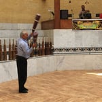 Die Keulen sind bis zu 40kg schwer!