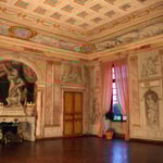 Château de Condé - Servandoni, le salon des Lumières (détail) - Condé en Brie champenoise de Picardie