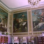 Château de Condé - Salon décoré par Jean-Baptiste Oudry (détail) - Condé en Brie champenoise de Picardie