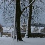 Il neige aussi en Picardie :-) - Château de Condé - Condé en Brie champenoise de Picardie