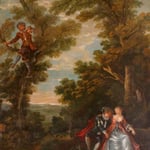 Château de Condé - Le villageois ayant perdu son veau.. Jean de La Fontaine - Château de Condé - Condé en Brie champenoise de Picardie