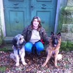 meine beiden Begleiter (Sabine Padberg mit Nanuk und Ayana)