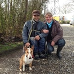 Julian mit Jim Knopf und mir (Julian Hart und Sabine Padberg)