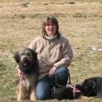 meine beiden Begleiter (Sabine Padberg mit Nanuk und Ayana)