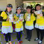 ピンクのレッグウォーマー