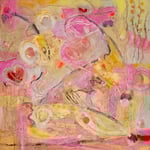 "THE SUNSHINE OF YOUR LOVE II" (12X12) cold wax oil on 1" finished wood cradled panel $550