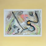 "SCENES OF MAUI~WATERFALL STUDIES"  no.1 (12x12) cold wax oil on paper mounted on 1"canvas $550