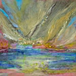 "SACRED PAUSE"  (12X12) cold wax oil on 1" finished wood cradled panel $550