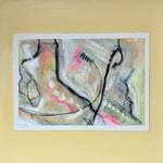 "SCENES OF MAUI~WATERFALL STUDIES"  no.3 (12x12) cold wax oil on paper mounted on 1"canvas $550