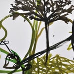 «Staunender Dachs»  Tusche auf Leinwand 189x100cm verkauft