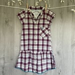 Kleid mit Vichykaro für Mädchen.