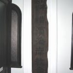 初代大会堂当時の銘版（今回の改修時に一旦撤去して保管中）