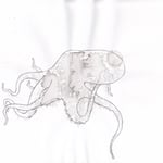 Octopussy #0, 2012, technique mixte sur papier, 21 x 29,7 cm