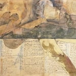 Schriftentaucher 80 x 100 cm