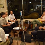 授業終了後、塾超と塾長の全体ミーティング