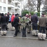 Die Anwohner rätseln noch heute, was das für ein Aufmarsch war!