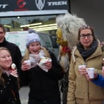 Sie wollte gerade eben fürs Foto lachen und dann...