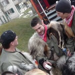 ein richtiges Männergespräch ! (es ging um Schnittmuster.....)